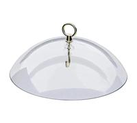 Vestamore Bird Feeder Rain Guard, Transparent Plastic Dome Cover for Rain, 10.2 x 10.2 x 3.15 in, Easy to Install, Long-Lasting Hanging Design