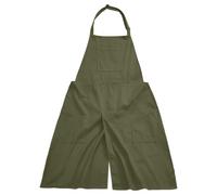 Vestamore Canvas Pottery Apron, Retro Split-Leg Design, Adjustable Straps, 39.4 Length, Pockets For Artists And Chefs