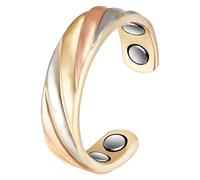 Vestamore Copper Ring for Women, Adjustable Open Design with Unique Twisted Texture, Fashion Jewelry for Various Occasions, Scratch-Resistant Copper Band, Fits Most Finger Sizes