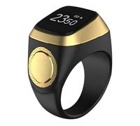 Vestamore Digital Tasbih Counter Smart Ring, Wireless APP Control, 0.79 In / 20 mm OLED Screen Finger Counter, Smart Tasbih Zikr Ring for Prayer, Black