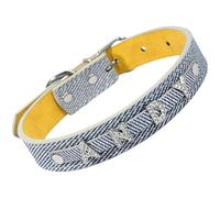 Vestamore Dog & Cat Collar, M Size Silver Rhinestone Art, Inlaid Adjustable Lightweight Pu Leather Neckwear, Diy Custom Pet Accessory