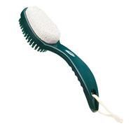 Vestamore Double-Sided Dark Green Foot Scrubber, 2-in-1 Foot File Brush, Callus Remover for Spa Foot Care, 7.5 X 1.4 X 2 in / 19 X 3.5 X 5 Cm
