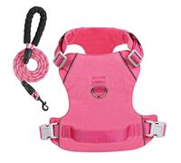 Vestamore Escape-Proof Dog Harness And Leash Set With Reflective Accents, Adjustable Fit Harness For Medium Pets, Secure No-Escape Design