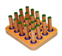 Vestamore Fine Motor Skills Peg Board For Stroke Recovery - Wooden Hand-Eye Coordination Tool, 20 Pegs, 7.1 X 5.5 X 0.8 Inches For Rehabilitation Exercises