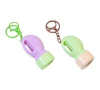 Vestamore Gift, 2 Pcs Mini Cartoon Zinc Alloy Key Ring, Color Flashlight Keychain, Portable Handbag Decor Pendant, Cat Teasing Light