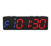 Vestamore Gym Timer, Portable Fitness Digital Clock, Blue Red Display, 8 Training Modes Like Interval, Tabata, Strong Magnetic Hold, Type-C Charging, Up to 22H Battery