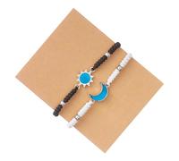 Vestamore Matching Bracelets For Couples, 2 Pcs Sun And Moon, Adjustable Rope, Gifts For Long Distance Relationship, Valentine'S Day