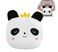 Vestamore Panda Pillow, Plush Hand Warmer, 11.8 x 10.6 x 5.1 in, Cute Panda Gift, Decorative Throw Pillow for Bed, Car and Home, Super Soft Cushion, Stress Relief, White