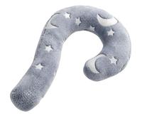 Vestamore Pet Calming Pillow for Dogs and Cats, 15.7 x 23.6 in Glow in the Dark Star Pattern, U-Shaped Neck and Joint Support, Machine Washable Gray Soft Cushion for Calming Support and Restful Sleep