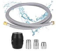 Vestamore Pull-Out Kitchen Faucet Hose, 59.1 In Stainless Steel Replaceable Hose With Rubber Inner Tube And Brass Connectors, Universal Fit, Weight And Accessories Included