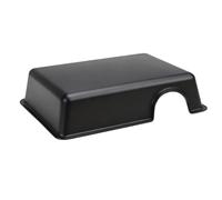 Vestamore Reptile Hide Cave for Ball Python, Extra Large Snake Hides Box, Sturdy Plastic, Safe Black Hides Box, Professional Lizard Gecko Hide, 9.4 x 6.6 x 1.6 in / 23.8 x 16.8 x 4 cm