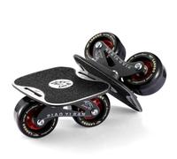 Vestamore Roller Road Drift Skates Plate, Split Skateboard Portable with Non-Slip Aluminum Alloy Board, Steel Bracket, Wide Pu Wheels, Quality Bearings