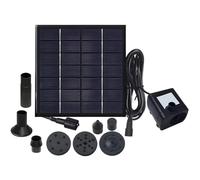 Vestamore Solar Garden Fountain With Multiple Nozzles, Efficient Solar Panel, Miniature Solar Fountain, High Lift And Flow Water Pump, Great Outdoor Decor