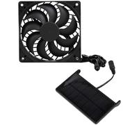 Vestamore Solar Panel Fan Kit, 3W 4.7 In Cooling System With Exhaust Ventilation, 5V/0.4A Output For Pet House, Chicken Coop, Greenhouse, Rv, Small Space