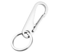 Vestamore Stainless Steel Carabiner Clip Keychain, Quick Release Key Ring, Multifunctional Polished, 0.2 In / 0.4 Cm Thick Rustproof Key Holder, Anti-Lost For Men Women Gift