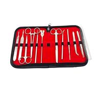 Vestamore Stainless Steel Surgical Suture Kit - 11 Pc Wandering Practice Tools and Silicone Pad for Medical Training