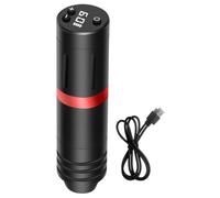 Vestamore Tattoo Pen Machine Wireless with 4.0 Mm Stroke, Digital Display, 5-12V Adjustable, Coreless Motor, Rechargeable, Includes Cable