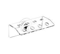 Vestamore Transparent Coral Frag Rack, Acrylic Reef Tank Coral Frag Holder, Multiple Holes, Enhanced Sturdy Base, Rounded Edges, 5.5 X 3.1 X 2.4 in for Button Corals Growth