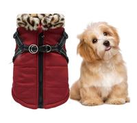 Veste d'Hiver pour Chien de compagnie | Manteau Chaud d'hiver réfléchissant pour chiot | Manteau d'hiver pour Chien Avec fermeture éclair au Dos pour la randonnée, le Camping, la Course, la randonné