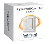 Vesternet Zigbee 8 Button Smart Wall Controller | Trigger Up To 24 Scenes In Your Smart Home Hub | Compatible with Home Assistant, SmartThings & Hubitat