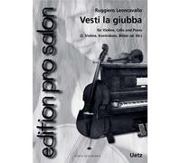 Vesti la giubba de l'opéra «I Pagliacci» pour ensemble de salon (Partition de piano et voix)