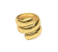 Vestopazzo snake ring in brass.Nickel tested.Craftwork.One size adjustable, Taglia unica regolabile, Brass, No Gemstone