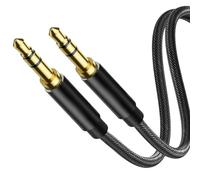 Vestoryyer 1M Aux Cable 3.5mm to 3.5mm audio cable,Audio Aux Cable,Mini Jack Male to Male Audio Cable,Nylon Braided Aux Lead Auxiliary Braided Stereo Audio Cable For iPhones, iPad, Laptops,Car,TV
