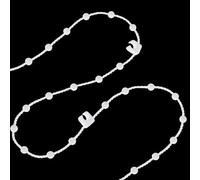 Vestoryyer 1pcs 10 Meter 100 clips Vertical Blind Bottom Chain for 3.5 Inch/ 89mm Slats,Durable Plastic vertical blind chain,Vertical Blinds Repair Parts,Blind Bottom Chain Slats Ideal for Repair