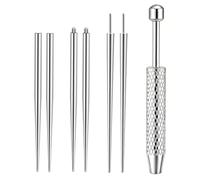 Vestoryyer 7PCS Piercing Tool Kit, Piercing Ball Grabber, Piercing Tongs, Ear Nose Lip Piercing Accessories, 6G 18G Flat Back Earrings Piercing Guide Needle Tool
