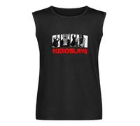 Vests Audioslave Band Mens Men Music Activewear Sleeveless Tops Black L