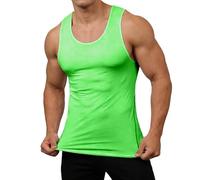 Vests for Men UK Sleeveless Solid Color Tank Tops Round Neck Lightweight Gym Vests Plus Size Soft Comfort Fit Athletic Singlet Mens Tops Tshirts Shirts for Workout Running Training