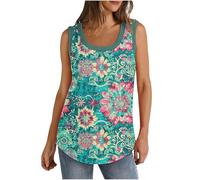 Vests for Women Square Neck Summer Tops Ladies Pleated Sleeveless Tank Ladies Camisole Top Running Vest Loose Fit Workout T Shirts Casual Tanks
