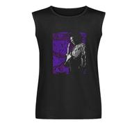 Vests Jimi Hendrix Purple Haze Experience Rock Activewear Sleeveless Tops Black 3XL