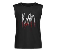 Vests Korn Logo Follow The Leader Rock Nu Metal Mens Activewear Sleeveless Tops Black 3XL
