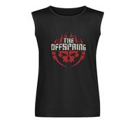 Vests Offspring The Mens Skull Logo Activewear Sleeveless Tops Black M