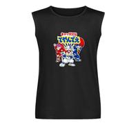 Vests Samurai Pizza Cats Streetwear Cotton Custom T Men Activewear Sleeveless Tops Black L
