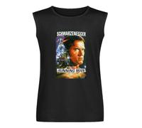 Vests The Running Man Arnold Schwarzenegger Movie Poster Men's Activewear Sleeveless Tops Black XXL