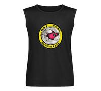 Vests Tuna HOT... HOT Design Logo s for Men Graphic SWEA Activewear Sleeveless Tops Black 3XL