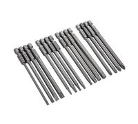 VESTTIO 4-in-1 Hex Phillips Slotted Security Torx Long Screwdriver Bits Set with Magnetic 16PCS 1/4 Inch Hex Shank 4 Inch/100 mm Length S2 Steel for Power Screwdriver Drill Impact Driver