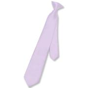 Vesuvio Napoli Boy's CLIP-ON NeckTie Solid Lavender Purple Color Youth Neck Tie, Lavender Purple, One Size