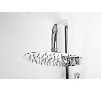 Vesuvio Ultra-Thin 8 inch Shower Head Round 304 Stainless Steel High Pressure Rainfall Showerhead