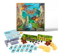 Catapult Feud Vesuvius Media Board Game for 2 Players with English Game Rules Perfect Game for Kids Ages 7 and Up