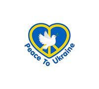 Vesvory 2PCS Ukrainian Peace Dove Ukraine Peace Decal, Stop War Ukraine Sticker, Pray for Ukraine Sticker Ukraine Flag Stickers and Decals Car Truck Laptop Waterproof Vinyl Sticker (Dove of Peace C)