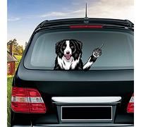 Vesvory Border Collie Waving Wiper Decal, Vinyl Windshield Wiper Sticker, Funny Pet Car Stickers, Car Rear Window Wiper Decorate