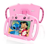 VESWWE Android Tablet for Kids 7 Inch Kids Tablet with WiFi 32GB ROM Quad Core Parental Control Pre-installed childrens software Shockproof Case(Pink)