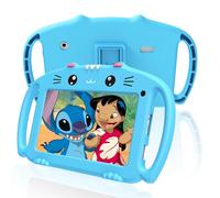 VESWWE Kids Tablet Android 7 In Toddler Table for Kids with WiFi Quad Core 32G ROM 128GB Extendable Parental Control Dual Camera Shockproof Case(Blue)