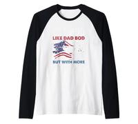 Vet BOD Like A Dad with More Knee Pain Veteran Raglan Baseball Tee