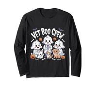 Vet Boo Crew Cute Halloween Ghost Pet Doctor Pumpkin Long Sleeve T-Shirt