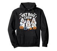 Vet Boo Crew Cute Halloween Ghost Pet Doctor Pumpkin Pullover Hoodie