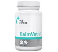 Vet Expert Kalmvet Stress and Anxiety Relief Supplement for Dogs and Cats - Promotes Relaxation with Chamomile, L-Tryptophan, and Valerian Root Extract 60 Twist off Capsules